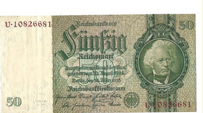 Niemcy - III Rzesza - Banknot 50 Marek 1933 (57)