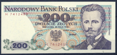 1976 r Banknot 200 zł UNC  H