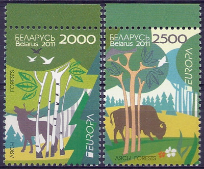 2011 r Białoruś Mi 877 - 878**.