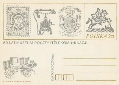 Cp 796 - 60-lecie Muzeum P .i T.