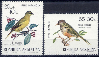 1972 r Argentyna Mi 1143 - 1144**