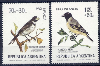 1974 r Argentyna Mi 1195 - 1196 **