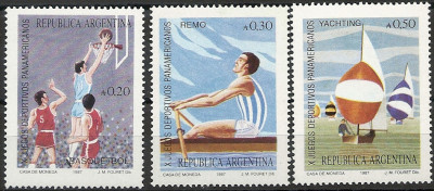 1987 r Argentyna  Mi 1919 - 1921 **