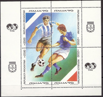 1990 r Argentyna  Blok 40 **