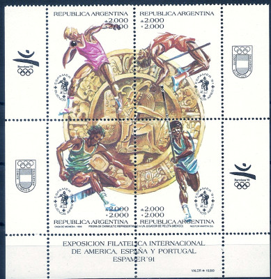 1990 r Argentyna Ark 2094 - 2097**