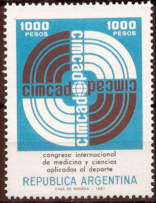 1981 r Argentyna Mi 1532**