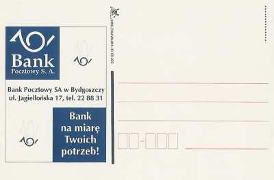 bez. Gdańsk 1997.I.01 - Bydgoszcz Bank Pocztowy