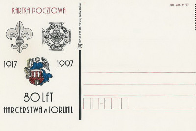 bez. Gdańsk 1997.I.05 - Toruń 80 lat harcerstwa