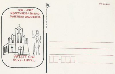 bez. Gdańsk 1997.IV.06 -  1000-lecie śm. św. Wojciecha