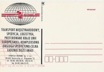 bez. Gdańsk 1998.XII.03 - Kościerzyna Spedycja Botrans