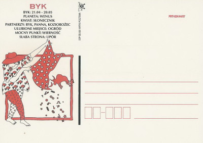 bez. Gdańsk 1999.II.04 - znaki zodiaku Byk