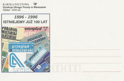 bez. Warszawa 1996.01 - Przegląd Mleczarski 100 lat