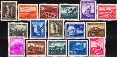 NIEMCY - LAIBACH 1945 MNH**-kompletna seria.