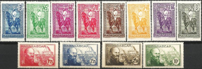 MADAGASKAR 1939-1940-kompletna seria.