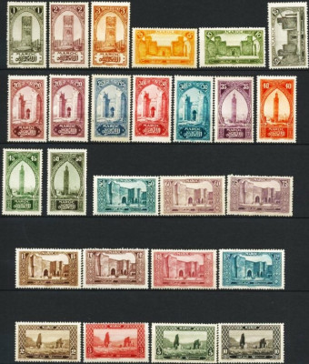 MAROKO FRANCUSKIE 1923-1927 - kompletna seria.