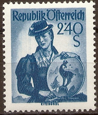 1958 r Austria Mi 1083**