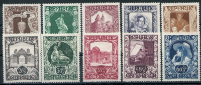 1947 r Austria Mi 838 - 847**
