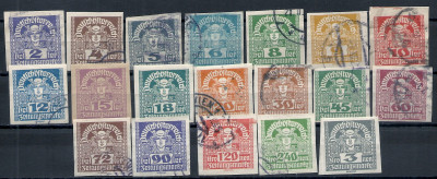 1920 r Austria Mi 314 - 332 kas.