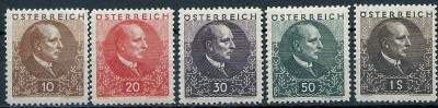 1930 r Austria Mi 532 - 536**