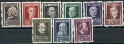 1937 r Austria Mi 662 - 670**