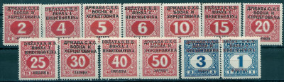 1916 r Austria Mi 1 - 13*okupacja Jugosławii