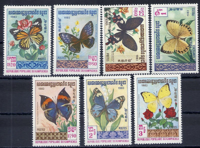1983 r Kambodża Mi 475 - 481**