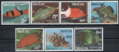 1987 r Laos Mi 1043 - 1049**