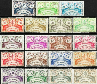 GWADELUPA 1945 MNH**-kompletna seria.