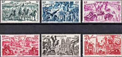 GWADELUPA 1946 - kompletna seria.