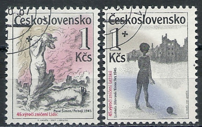 1987 r Czechosłowacja Mi 2913 - 2914**kas