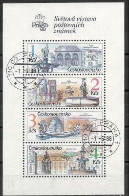 1988 r Czechosłowacja Ark 2958 - 2961**kas