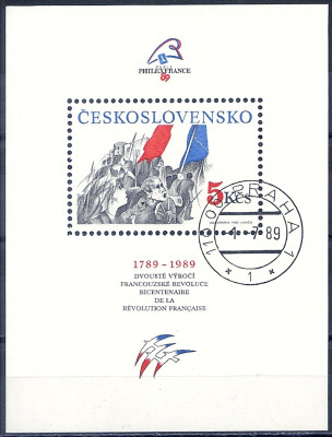 1989 r Czechosłowacja Blok 93**kas