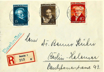 WMG-DANZIG 1938-koperta polecona.
