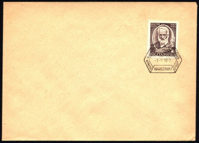 FDC 1952 S-048 Fi 635 150 rocznica urodzin Wiktora Hugo