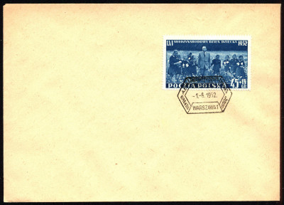 FDC 1952 S-035 Fi 607 Międzynarodowy Dzień Dziecka