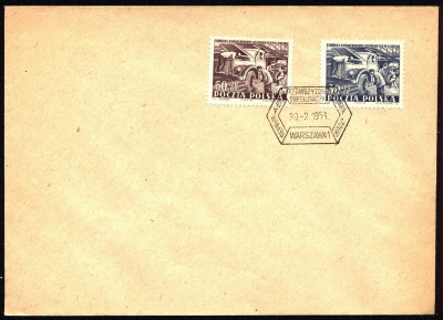 FDC 1953 S-063 Fi 655-656 FSC Lublin