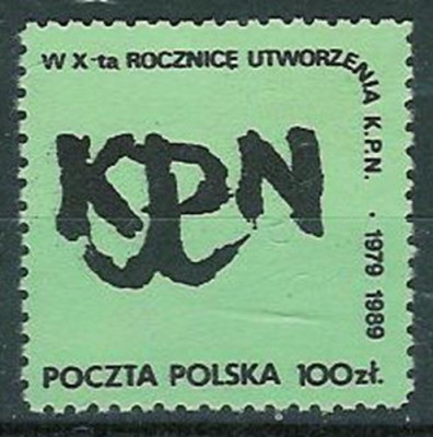 Solidarność (S589)- KPN 89 10 r. utworzenia KPN (ziel)