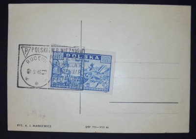 Fi 381. z okolicznościowym kasownikiem - Szczytno - Rucewo