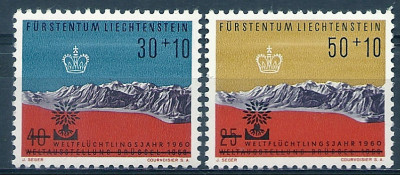 1960 r Liechtenstein Mi 393 - 394**