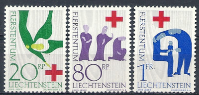 1963 r Liechtenstein  Mi 432 - 434**