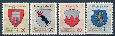 1964 r Liechtenstein  Mi 444 - 447**