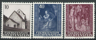 1964 r Liechtenstein  Mi 449 - 451**