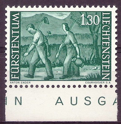 1964 r Liechtenstein  Mi 442**