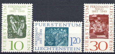 1965 r Liechtenstein  Mi 459 - 461**