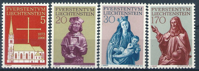 1966 r Liechtenstein  Mi 474 - 477**