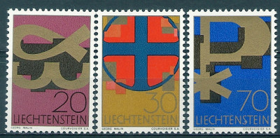 1967 r Liechtenstein  Mi 486 - 488**