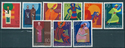1967 r Liechtenstein Mi 490 - 498**