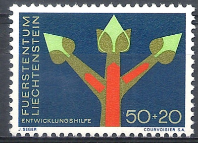 1967 r Liechtenstein  Mi 489**