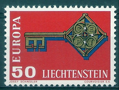 1968 r Liechtenstein  Mi 499**