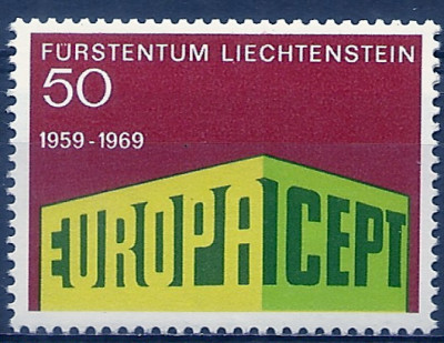 1969 r Liechtenstein  Mi 501**